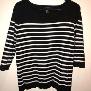 Black and White striped sweater